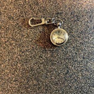 Clip on keychain Quarts watch